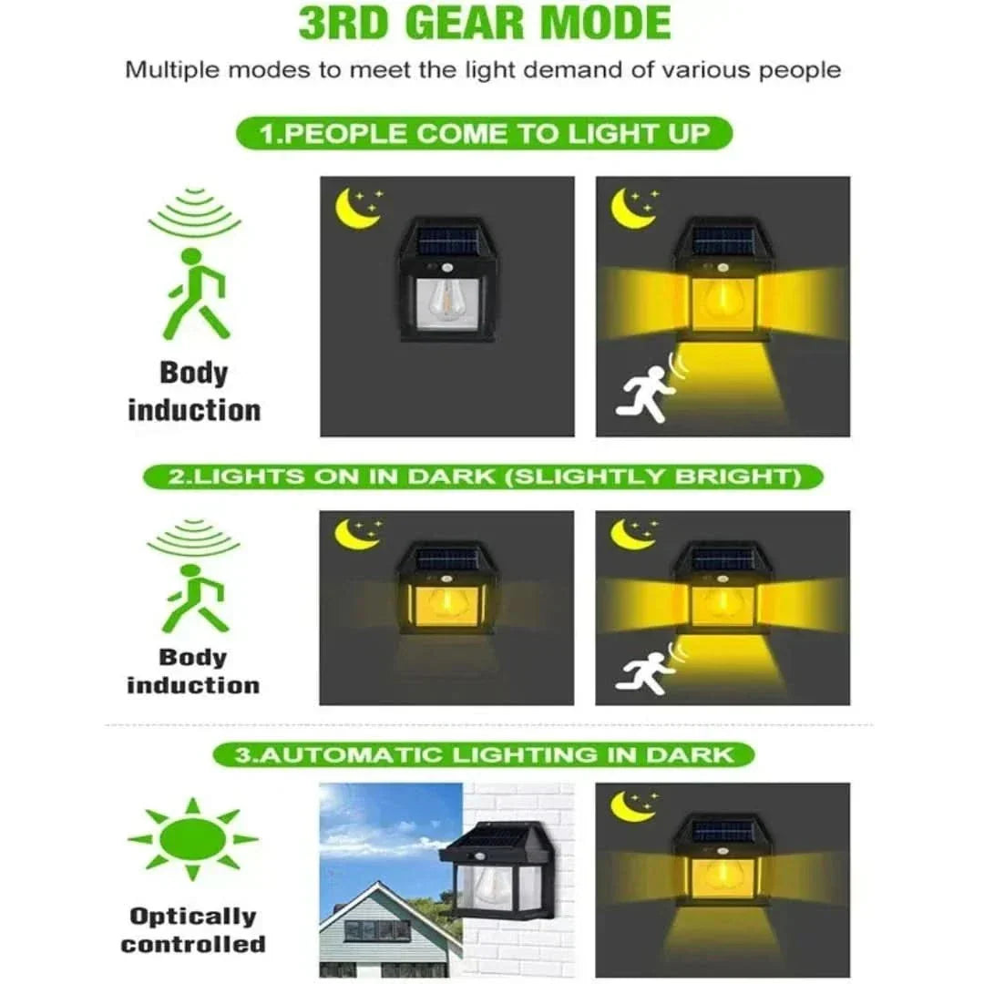 Glowify™ - Solar-Powered Wall Lamp