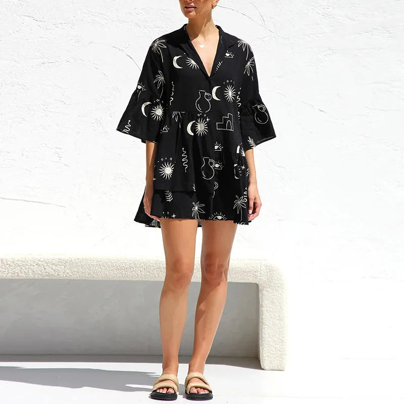 Amanda - Printed Dress
