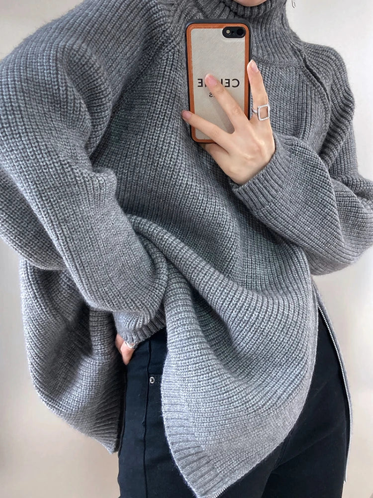 Women's Zip-up Sweater Vest Clara, view 9 - Elena Harper