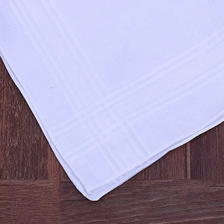 3Pcs Men Women 100% Cotton Handkerchiefs, view 5 - Elena Harper