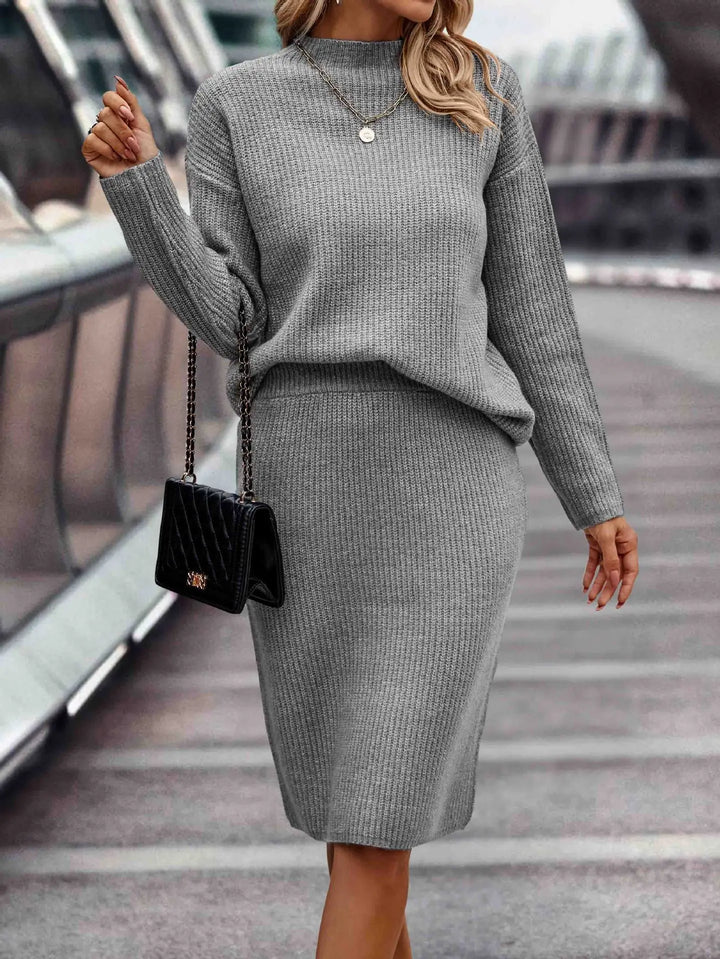 2-Piece Women's Set of Sweater and Skirt | EB