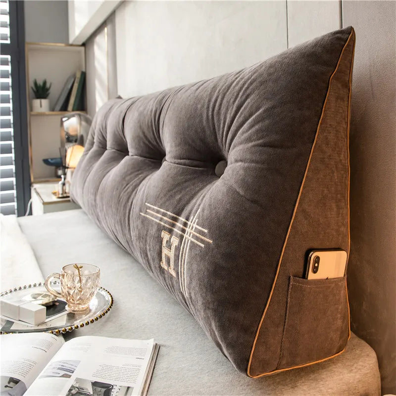 Large Cotton Cushion Soft and Comfortable Perfect for Bed and Couch Luxurious Appearance, view 2 - Elena Harper