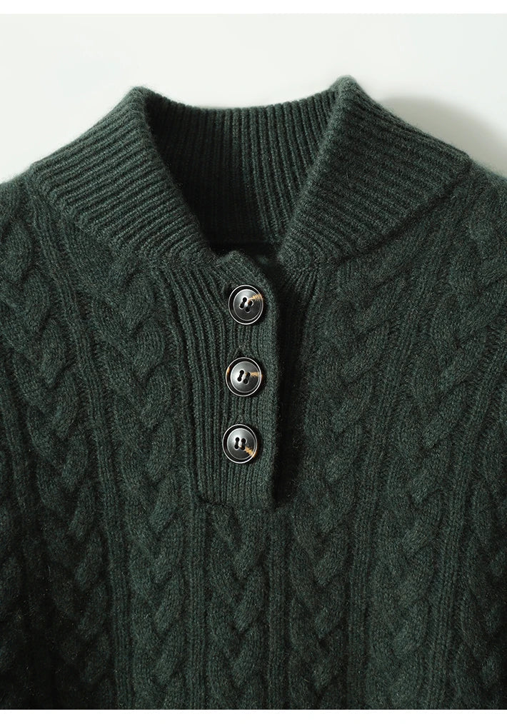 Arden Button-Up Sweater - Elena Harper