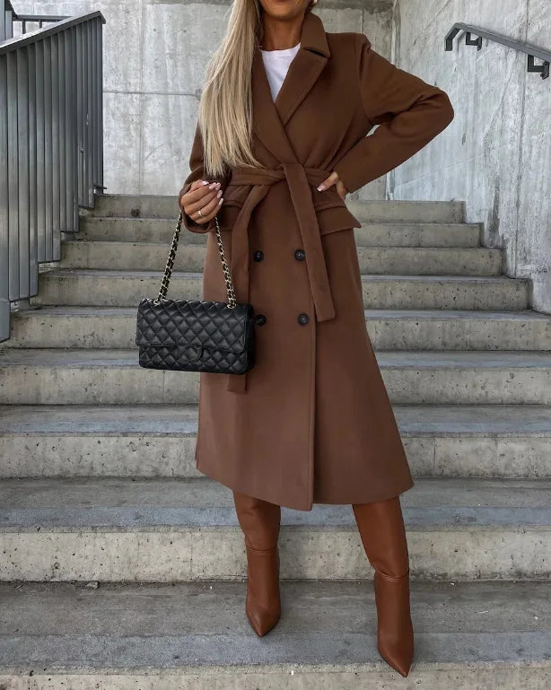 Thick Crossed Coat for Women