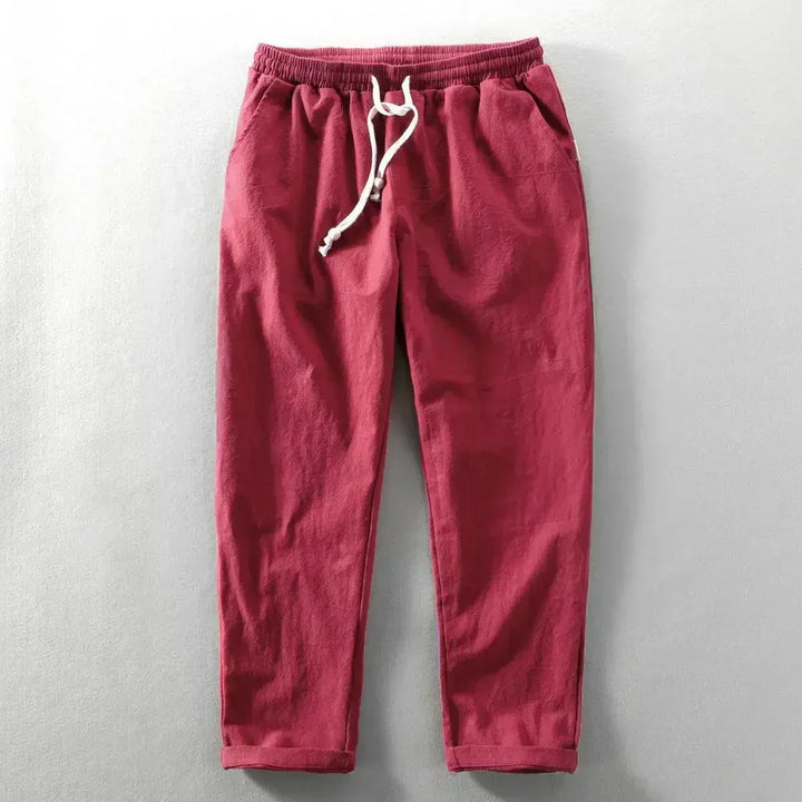 Men's Linen Pants Lightweight and Elegant for Summer, view 6 - Elena Harper