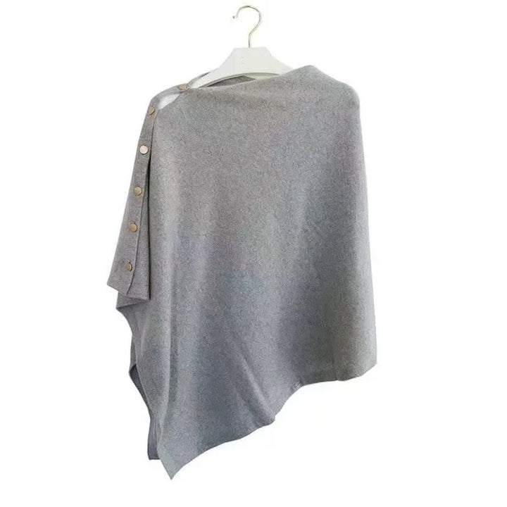 Milana Comfortable Knit Poncho, view 5 - Elena Harper
