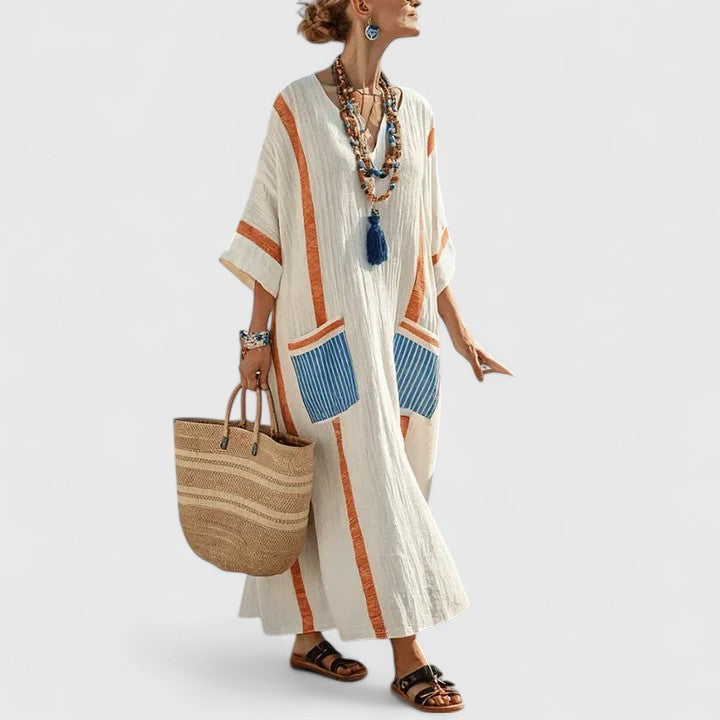 Savannah | Women's Loose Fit Pocket Maxi Dress