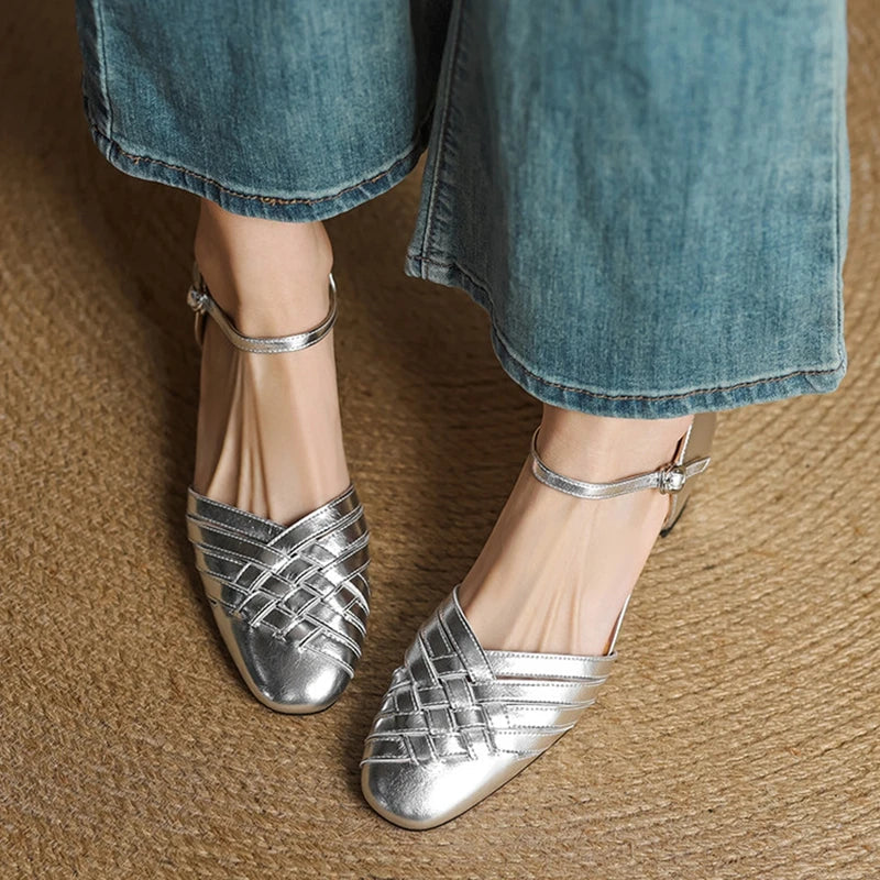 Elara Women’s Elegant Block Heel Shoes - Elena Harper