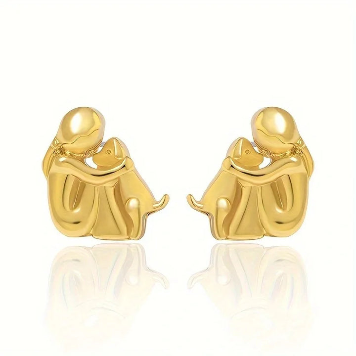 LoveWhisker Earrings with Dog Symbol, view 4 - Elena Harper