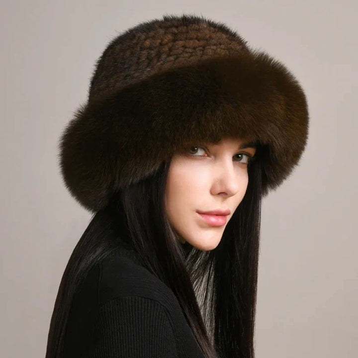 Winter Hat | Wide Brim Fluffy Style