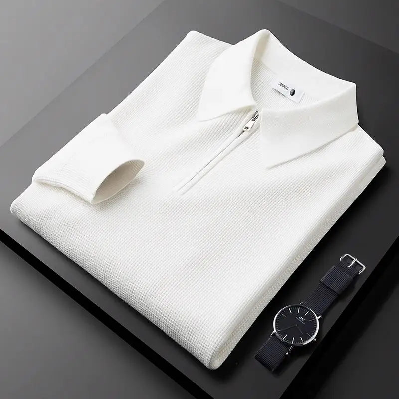 LAURENT MONACO | CLASSIC WAFFLE KNIT SWEATSHIRT FOR MEN