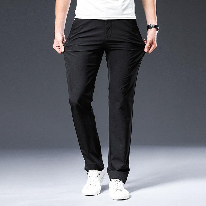 Emma & Rose Manhattan Parker™ Hamz Chino Pants in neutral color, front view showing tailored fit and classic design.