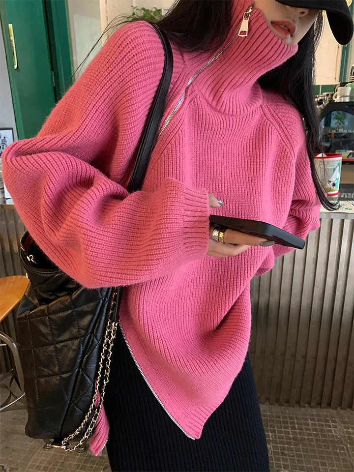 Women's Zip-up Sweater Vest Clara, view 8 - Elena Harper
