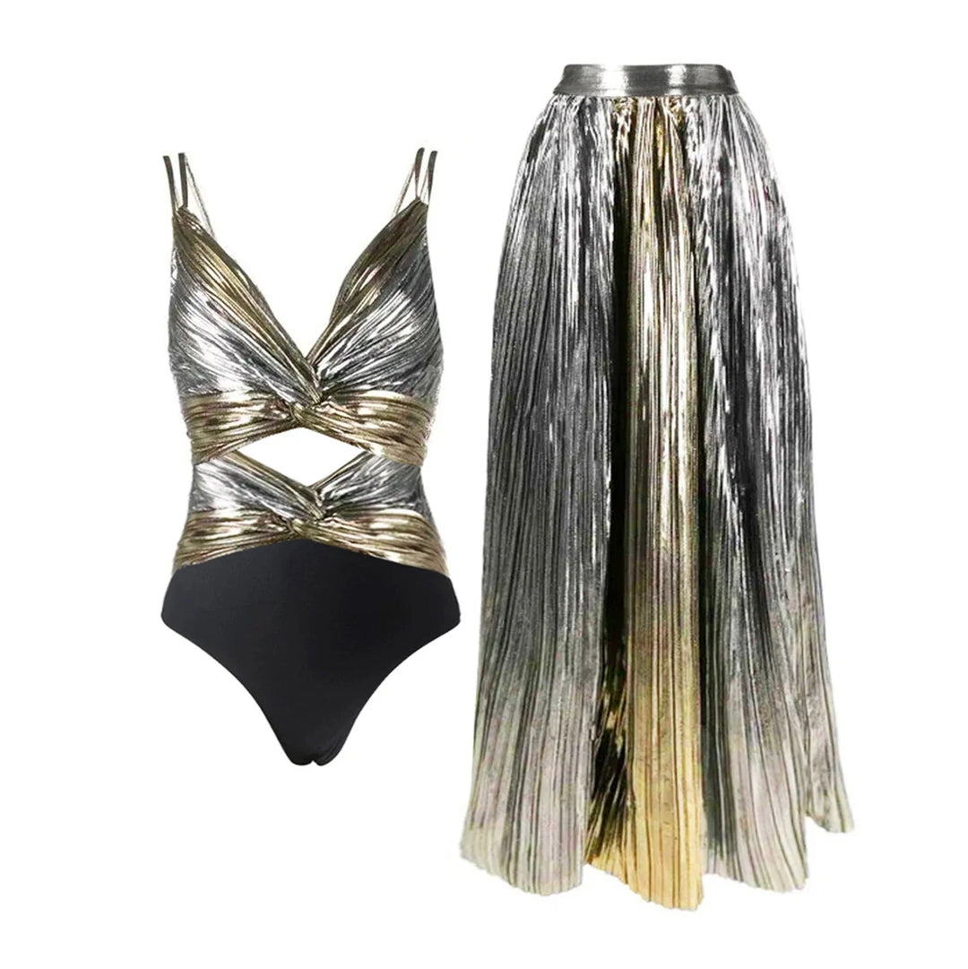 Beautifully Finished Bathing Suit in a Timeless Design, view 10 - Elena Harper