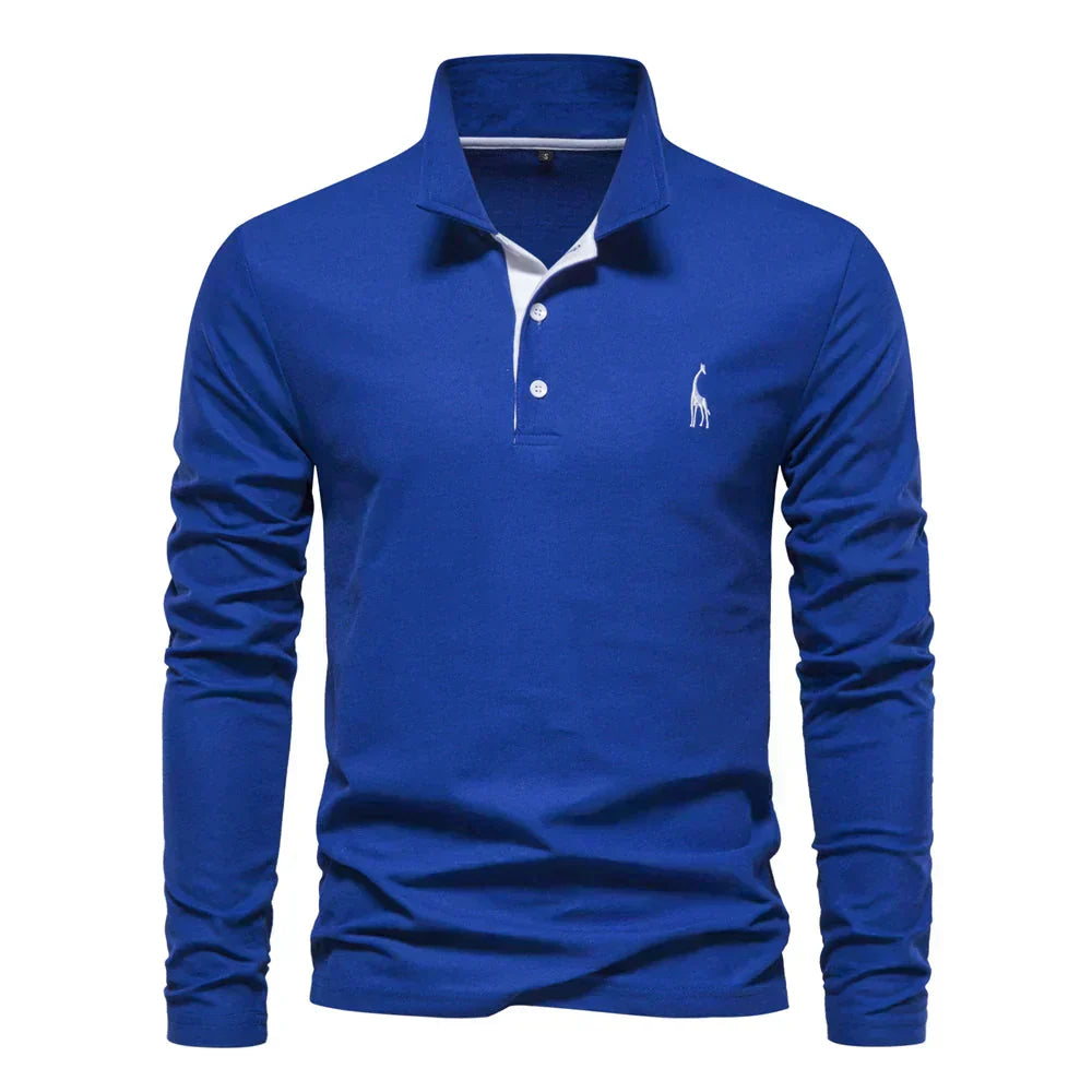 Ronny - Long Sleeve Polo for Men