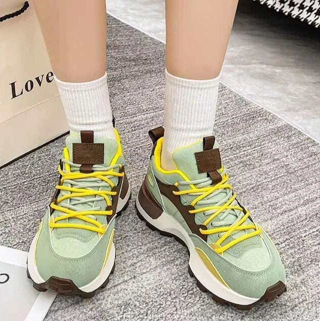 Debby Elegant women's sneakers with a color block design and great comfort for wear, view 9 - Elena Harper