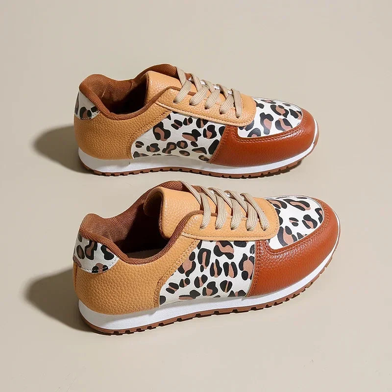 Sneaker Leopard Panel - Wool
