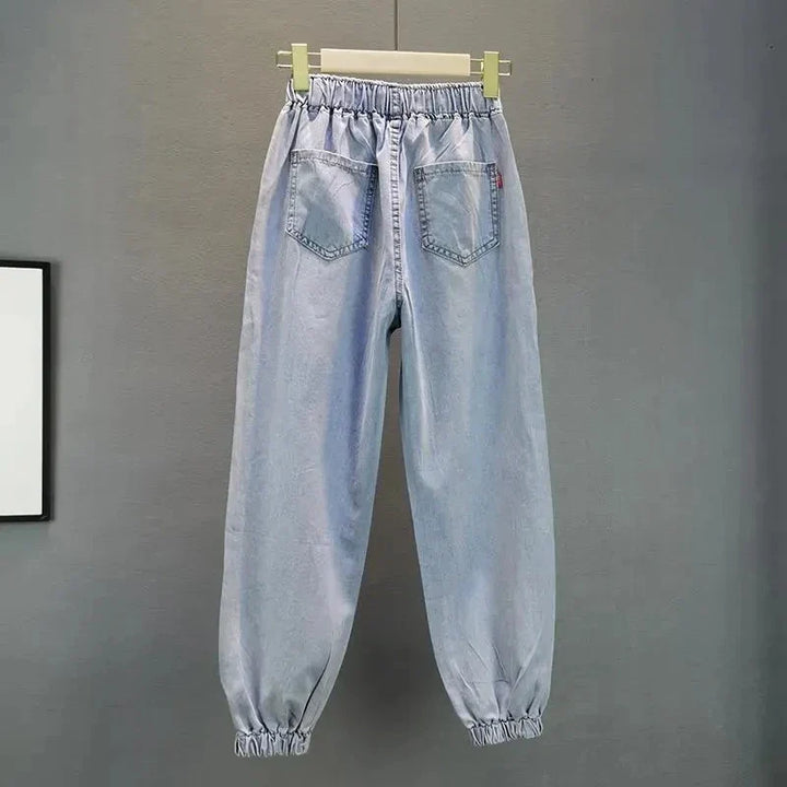 Terra Sparkling Stretch Jeans, view 4 - Elena Harper