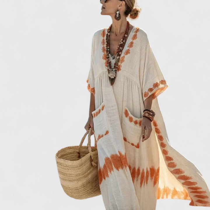 Savannah | Women's Loose Fit Pocket Maxi Dress