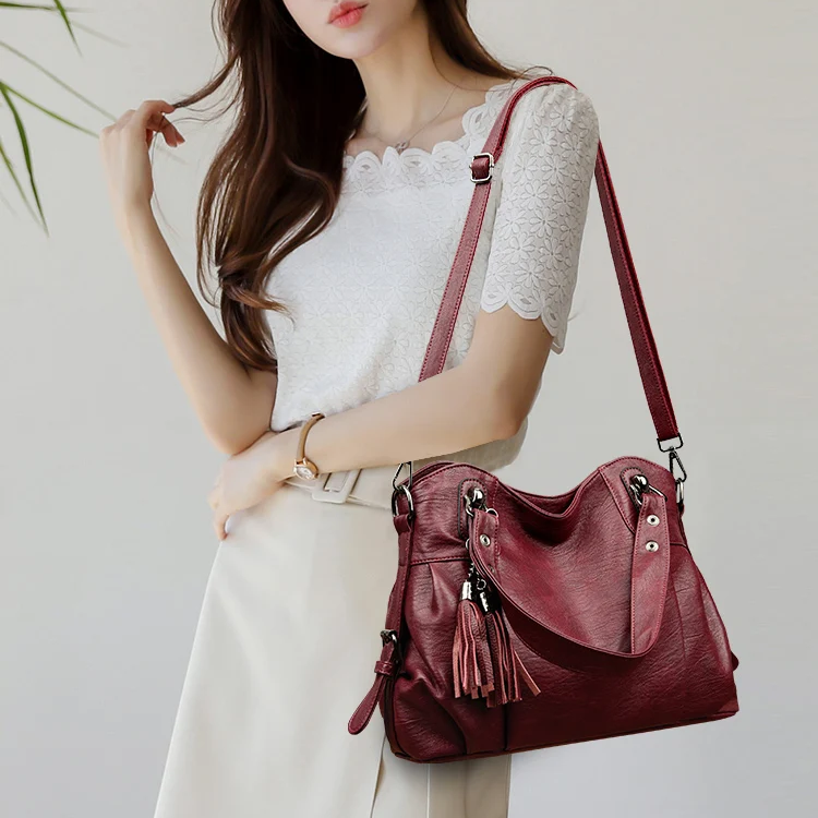 Women's Leather Shoulder Bag Crossbody Tote | Ideal for All Seasons