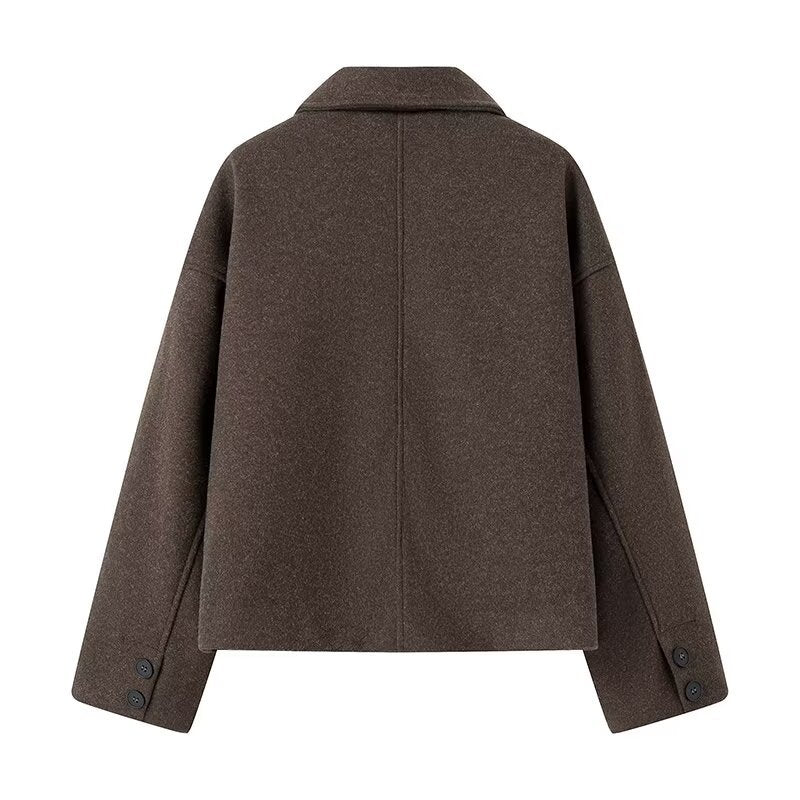 High Collar Soft Jacket - Irvène