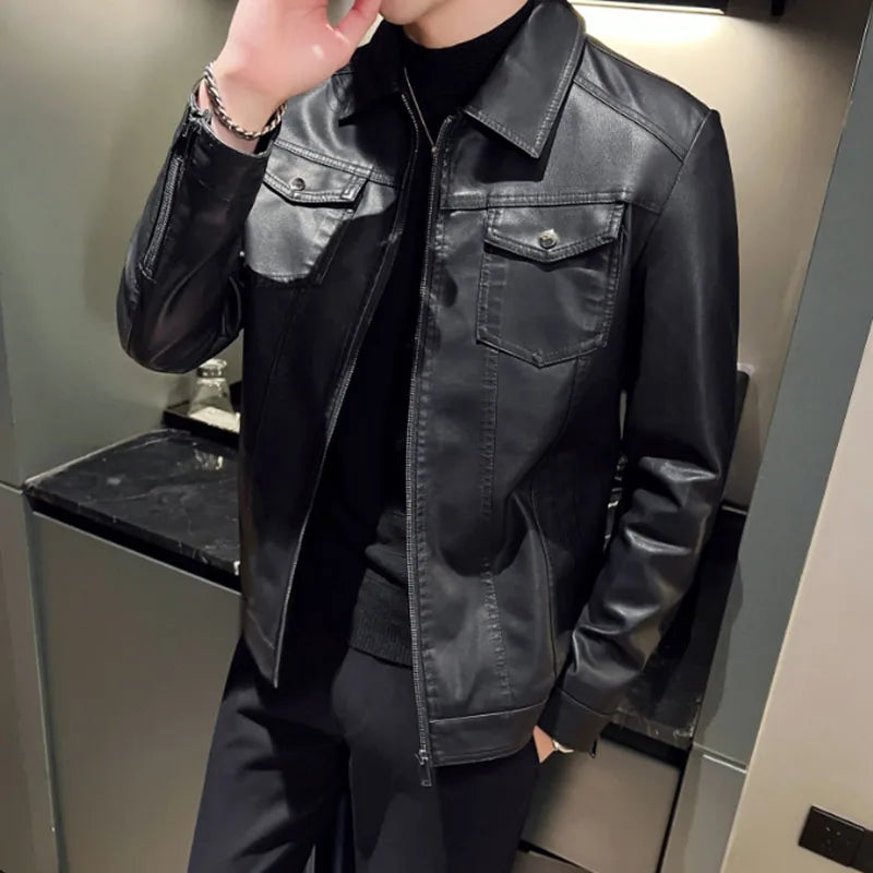 Giovanni Deluxe Leather Jacket, view 2 - Elena Harper