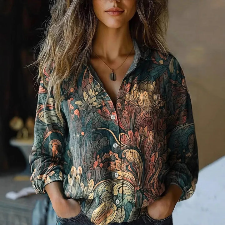 Delanova Sophisticated Blouse, view 4 - Elena Harper