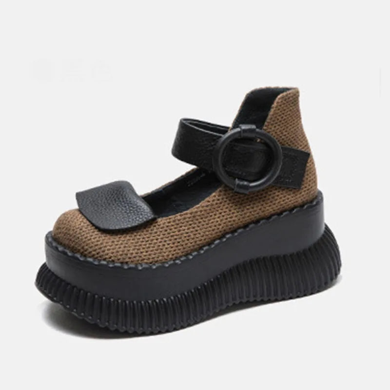 Strappy Platform Shoes - Rinoa
