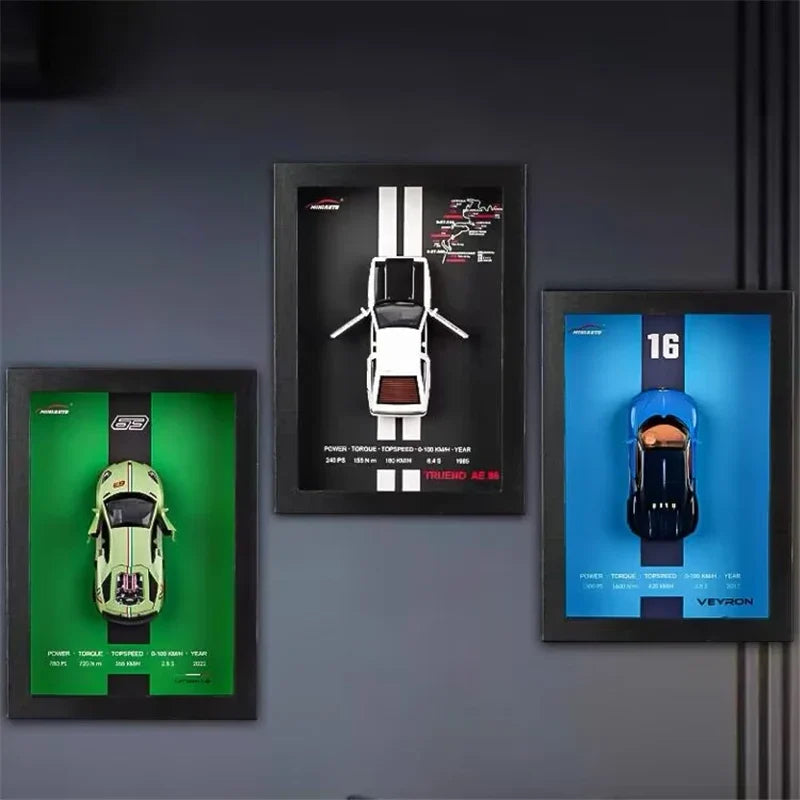 3D Car Model in Designer Frame Exclusive Mini Car Collection - Elena Harper