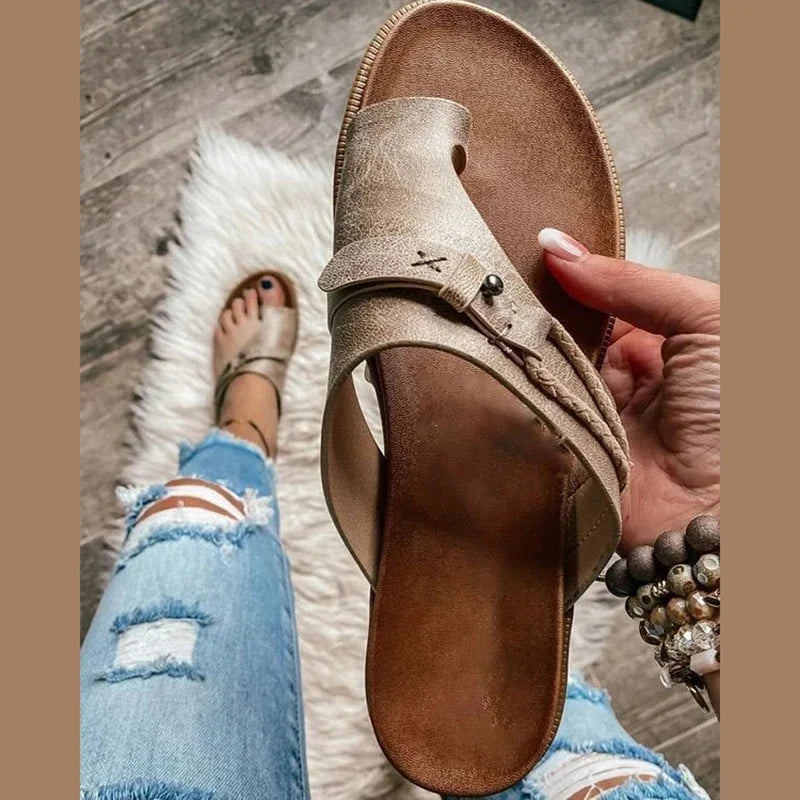 Artemisia Soft Leather Sandals, view 5 - Elena Harper