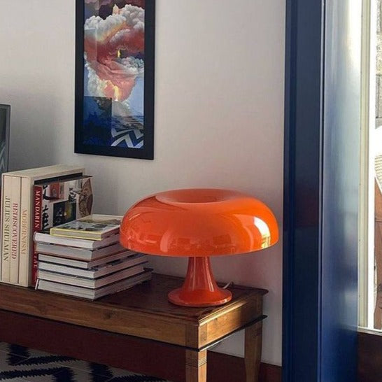 Table Lamp Mushroom Scandinavian Design - Opal Shade