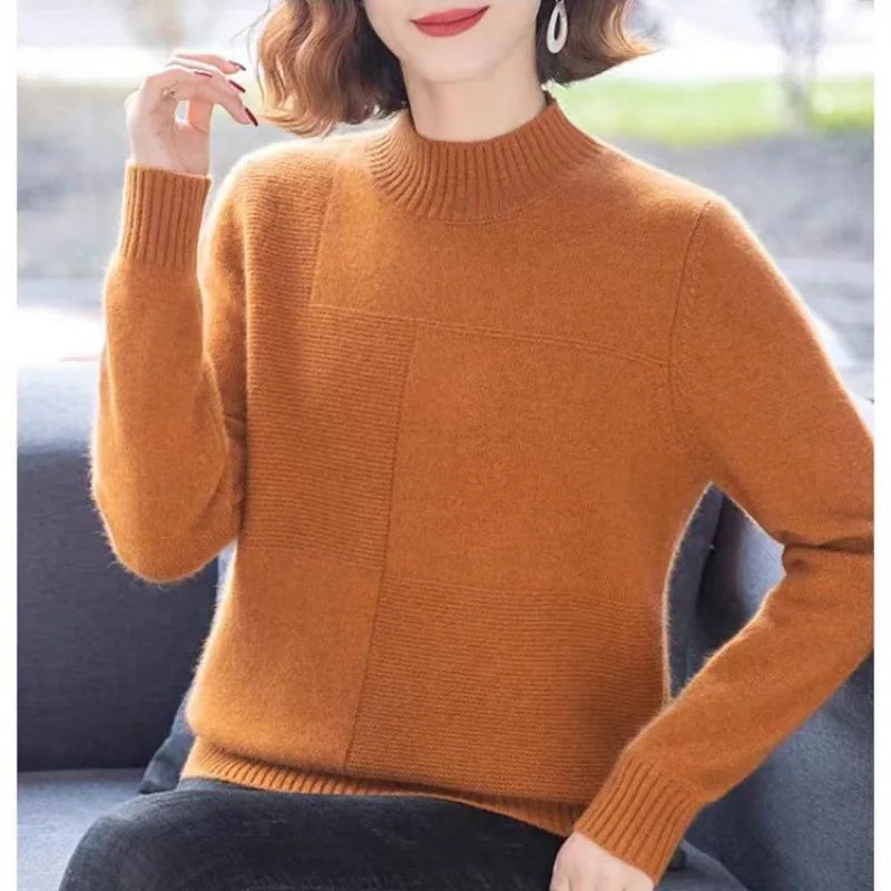 Lavinia Cozy Knit Sweater, view 3 - Elena Harper