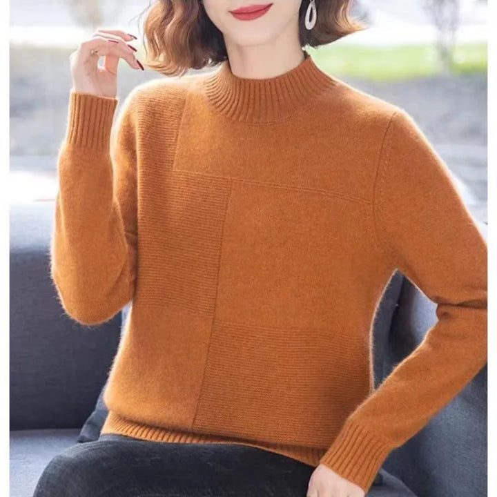 Lavinia Cozy Knit Sweater, view 3 - Elena Harper