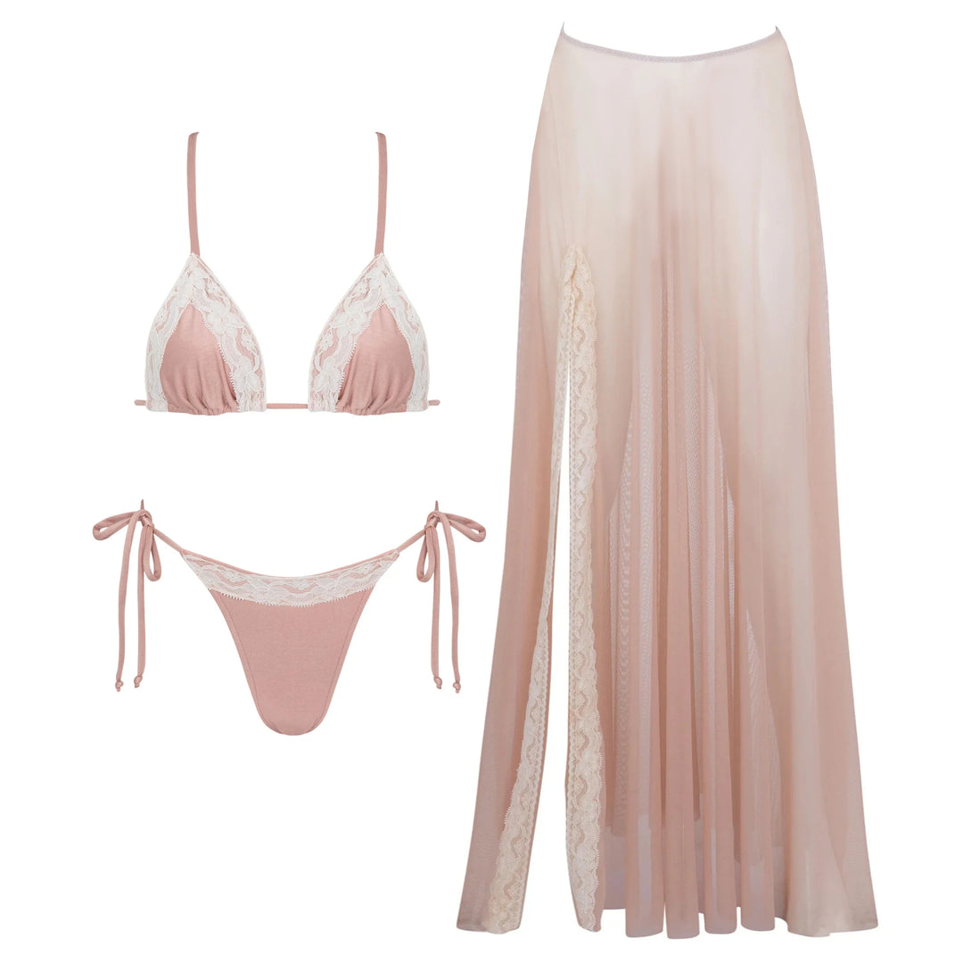 Beautifully Finished Bathing Suit in a Timeless Design, view 2 - Elena Harper