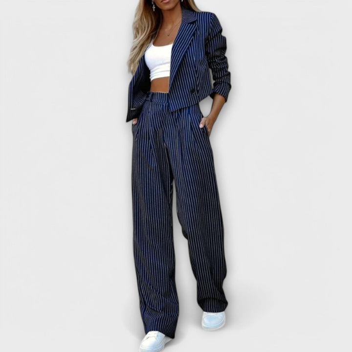 Striped Women's Suit - Elena Harper