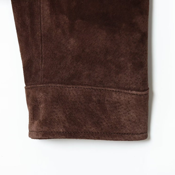 Suede Jacket with Front Pockets for Women - Mireane