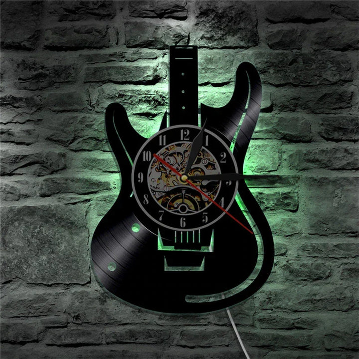 Guitar Vinyl Wall Clock, view 2 - Elena Harper
