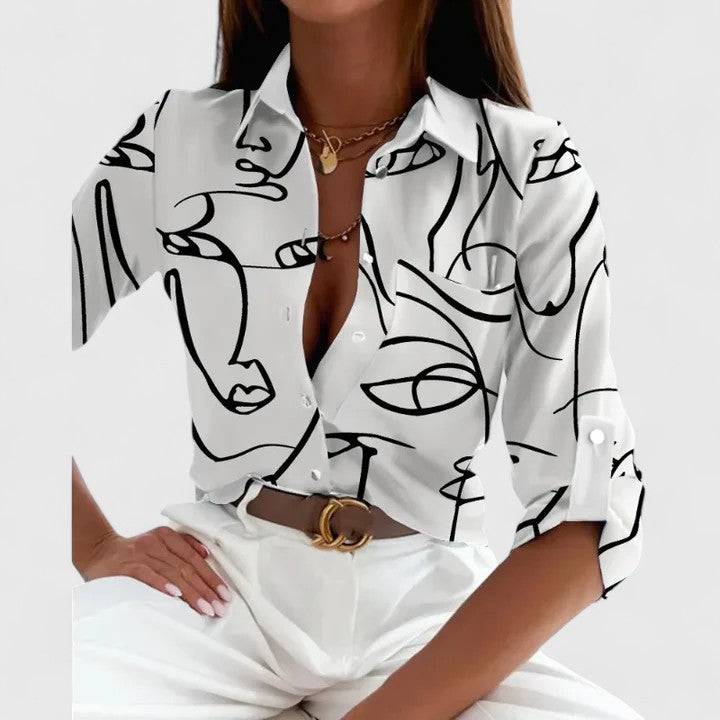 Lisette™  |  Elegant Long Sleeve Blouse