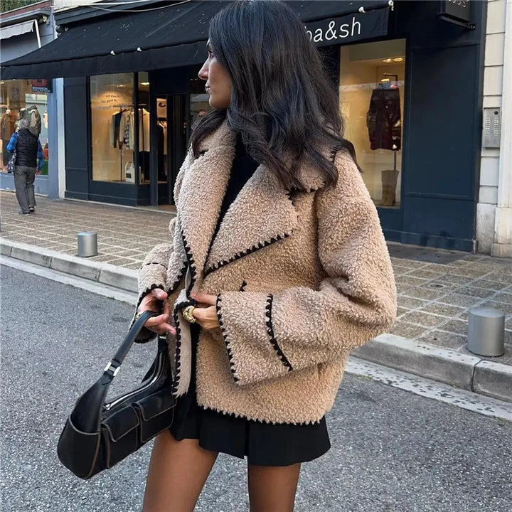 Amélie - Chic Oversized Teddy Coat