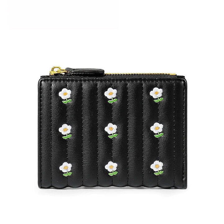 Embroidered Floral Wallet