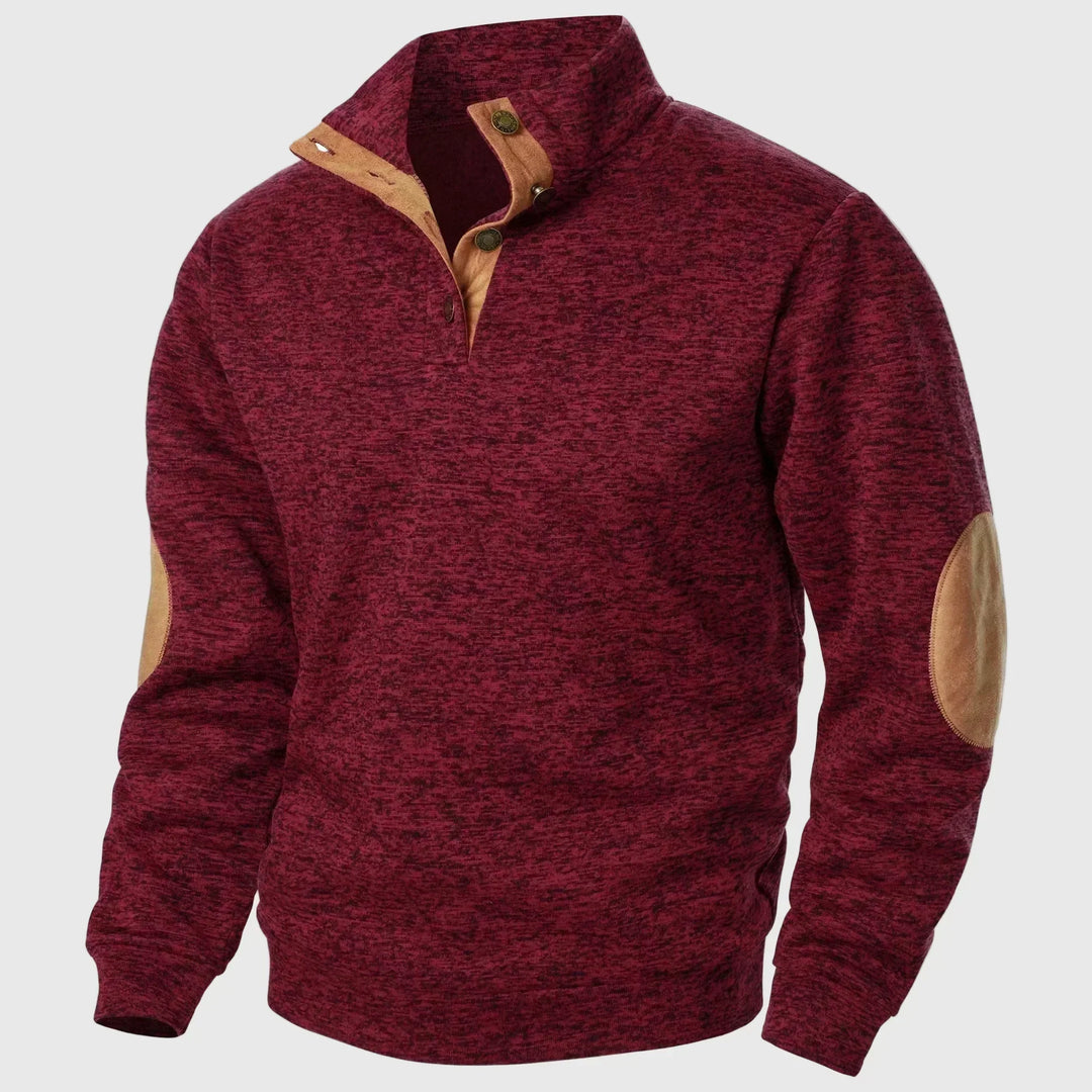 Griffin Refined Half-Zip Sweater, view 9 - Elena Harper