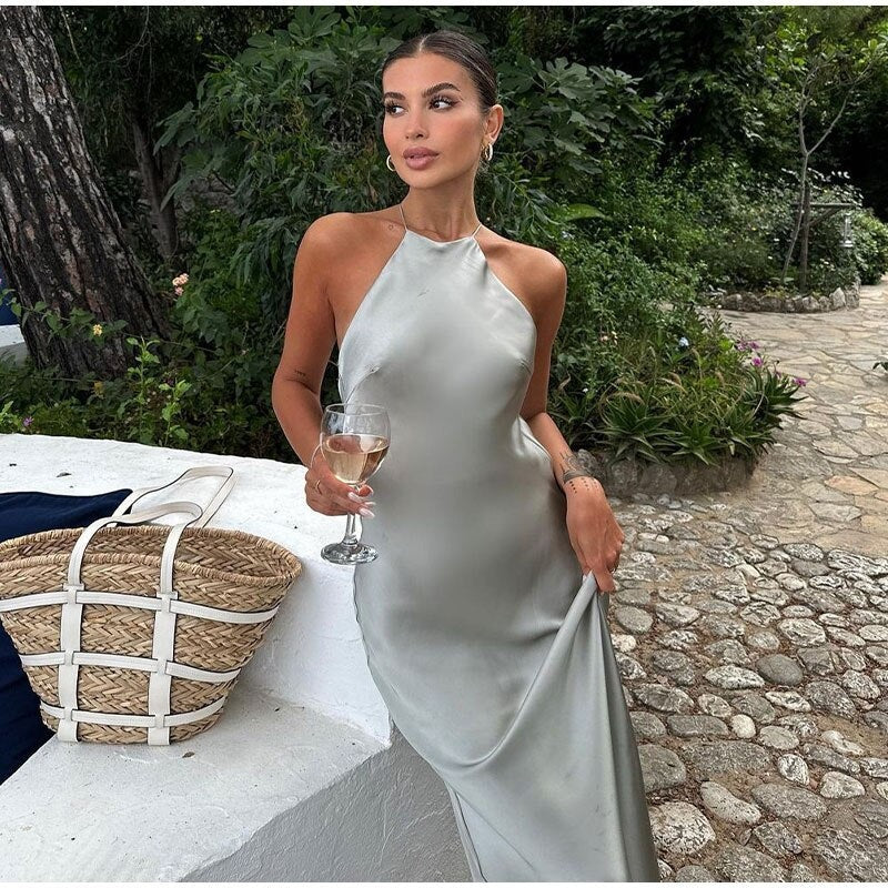 Sleeveless Elegant Maxi Dress – Sakia