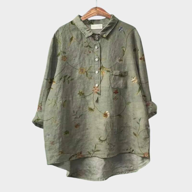 Elegant Emma & Rose Cape Town Sia™ blouse featuring a stylish, flowy design with intricate detailing and a sophisticated fit.