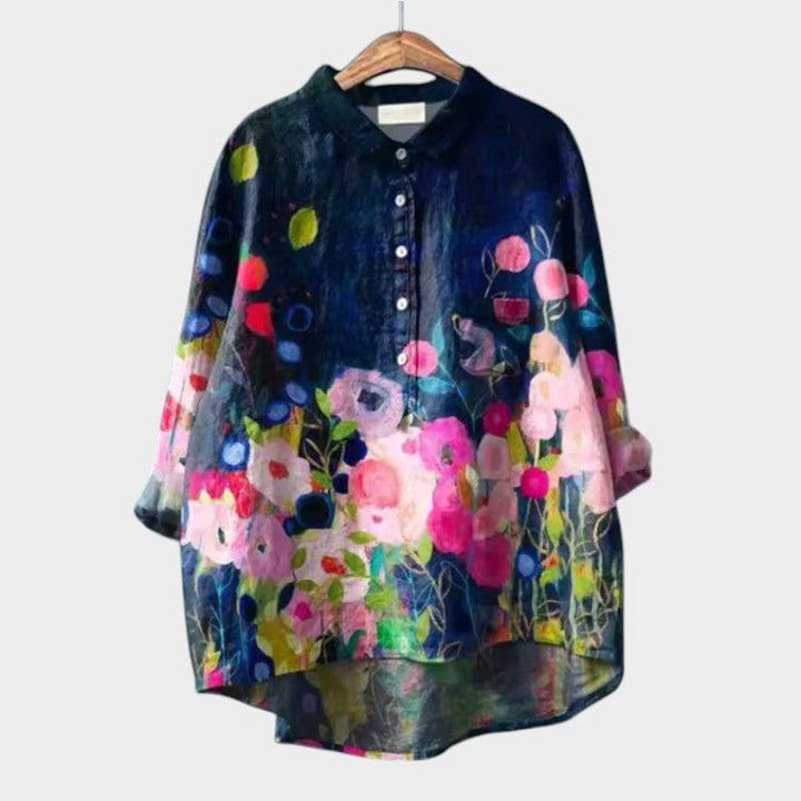 Elegant Sia™ blouse by Emma & Rose Cape Town, featuring a stylish design with a soft fabric and detailed neckline.