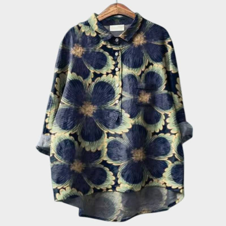 Elegant Sia™ blouse by Emma & Rose Cape Town, featuring a stylish design with soft fabric and detailed craftsmanship.