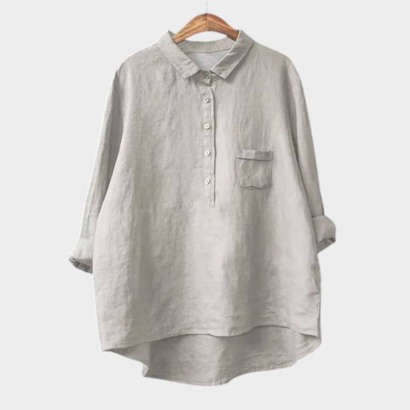 Naja™ elegant blouse by Emma & Rose Cape Town featuring a stylish, fitted design with intricate detailing and soft fabric.