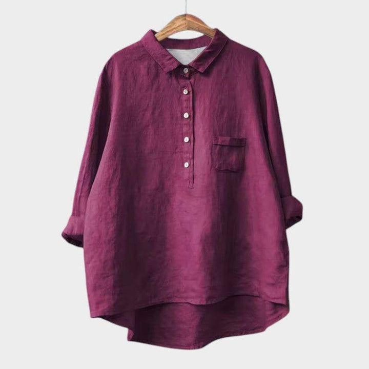 Elegant Emma & Rose Cape Town Naja™ blouse featuring a stylish design, showcased in a well-lit studio image.