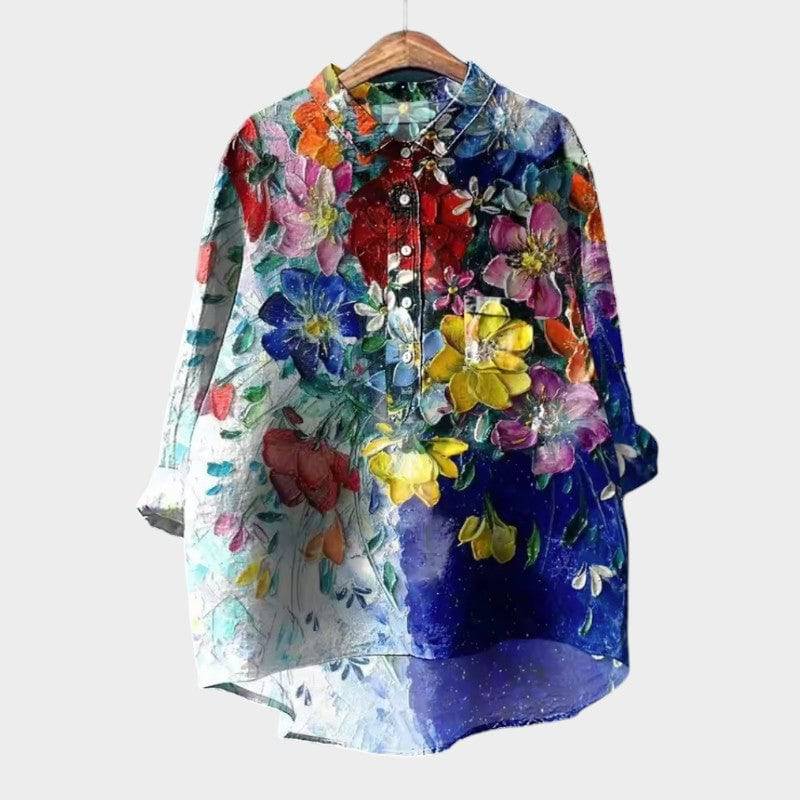 Elegant Ronja™ blouse by Emma & Rose Cape Town, featuring a stylish design and soft fabric, displayed on a neutral background.