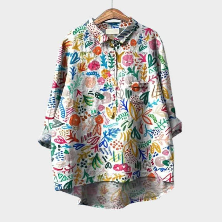 Elegant Ronja™ blouse by Emma & Rose Cape Town, featuring a stylish design with soft fabric and intricate details.