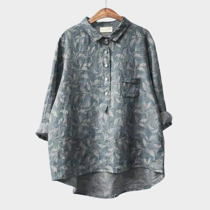 Elegant Ronja™ blouse by Emma & Rose Cape Town, featuring a stylish design, soft fabric, and a flattering fit.